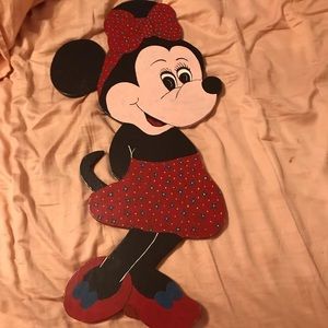 Disney Floral Print Minnie Mouse Wooden Wall Decor